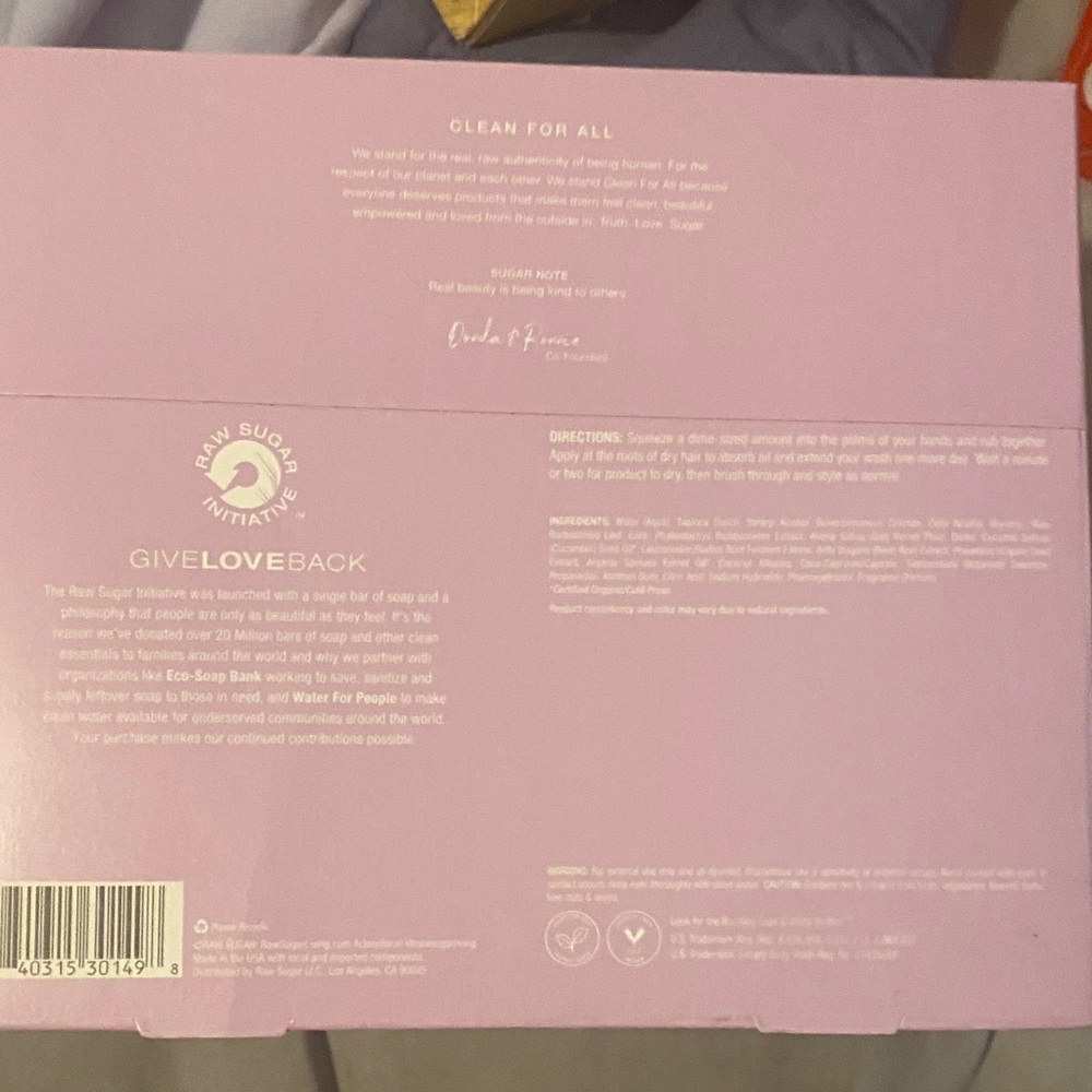 Raw Sugar Not So Dry Shampoo - Pink - Picture 3 of 5